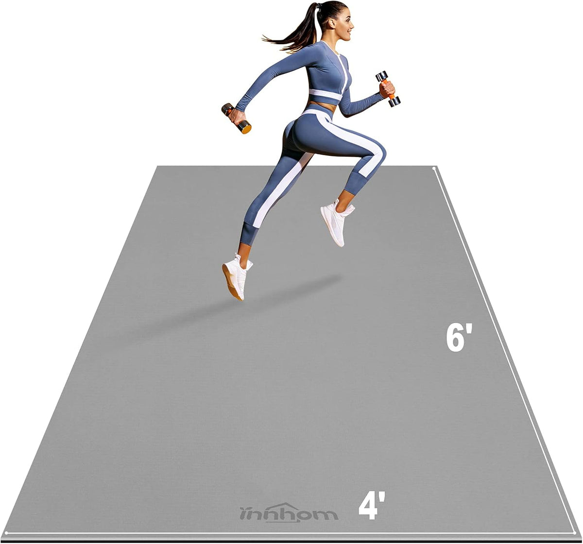 Large Exercise Mat 7'x5'x7mm / 6'x4'x7mm Thick Floor Mat F7546