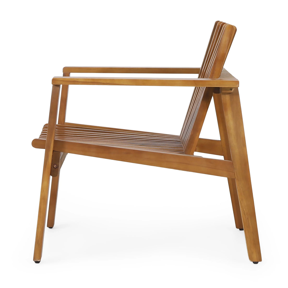 Acacia Wood Club Chairs, Set of 2 D425370