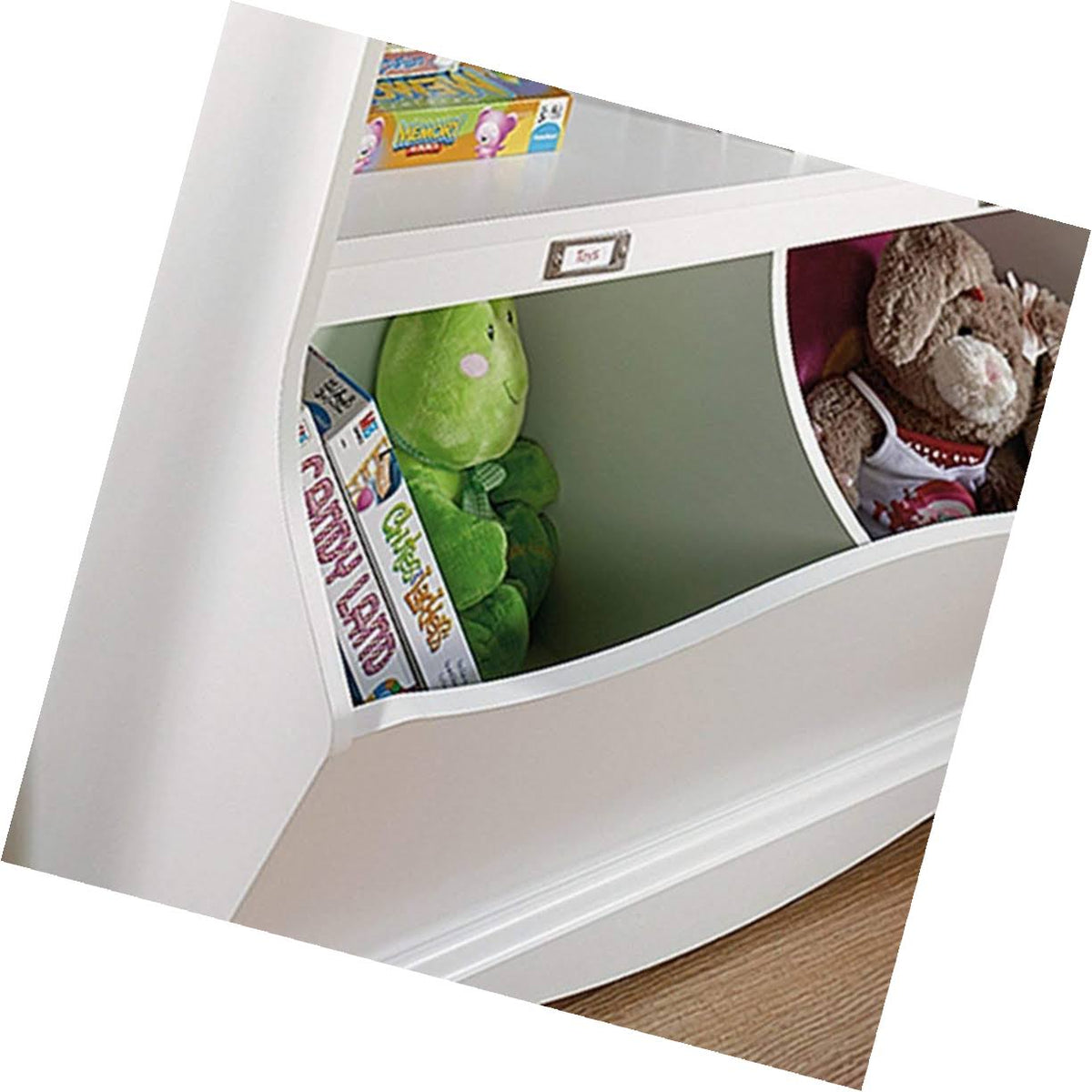 Soft White Finish Bookcase/Footboard A440566