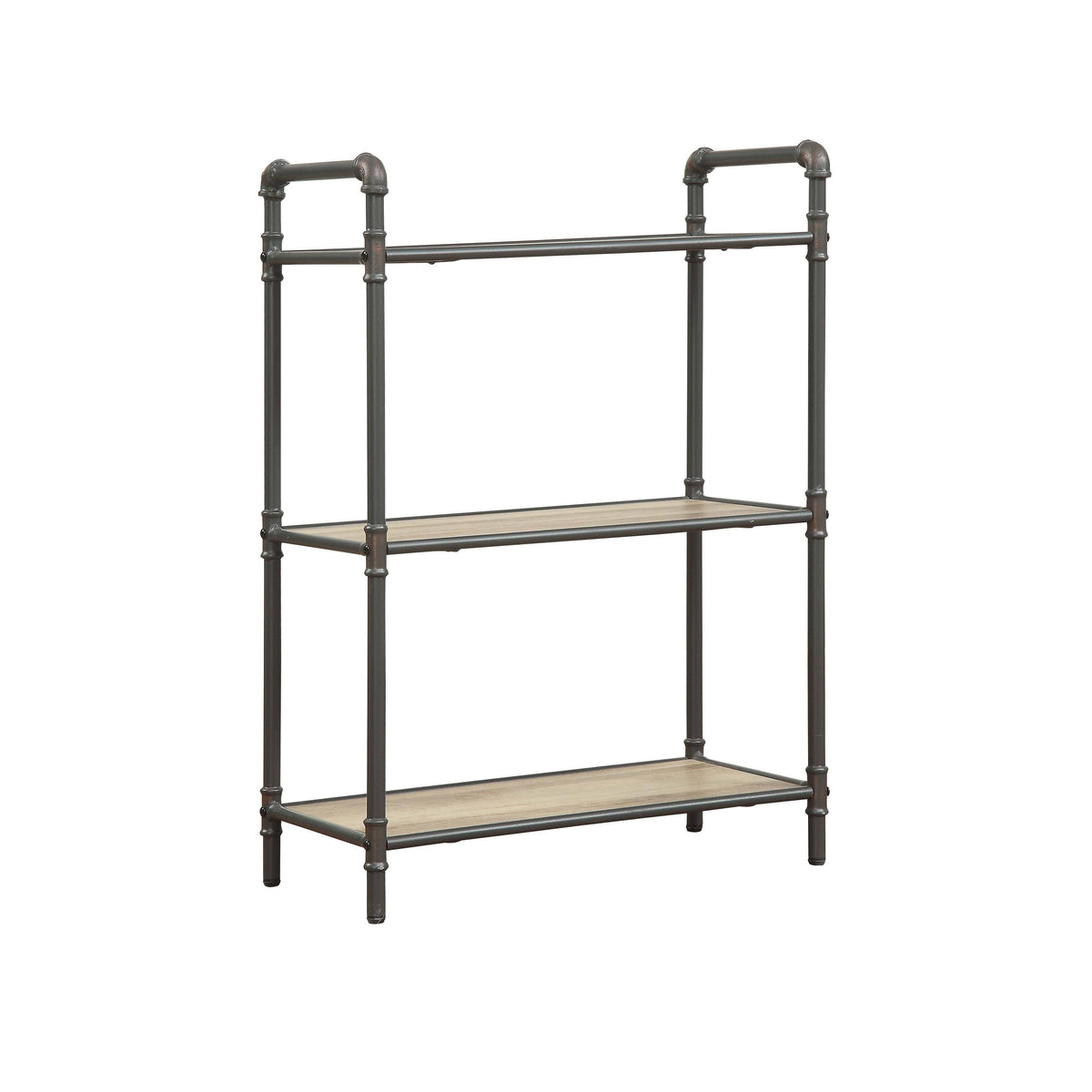 Antique Oak & Sandy Gray Bookshelf H583