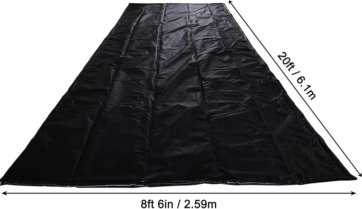 Black Garage Containment Mats 7'9'' X 16' G817164