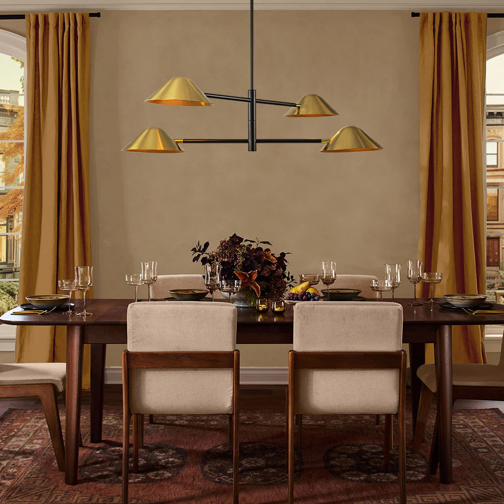 4-Light Dimmable Linear Chandelier T99535