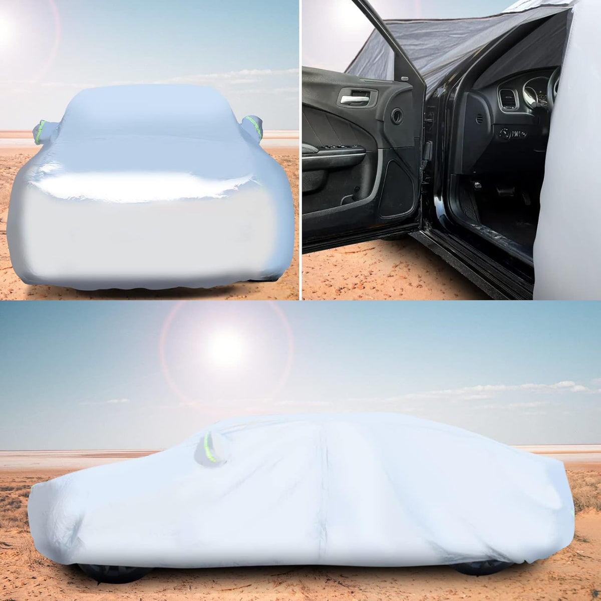 Waterproof All Weather Car Cover with Zipper D560814
