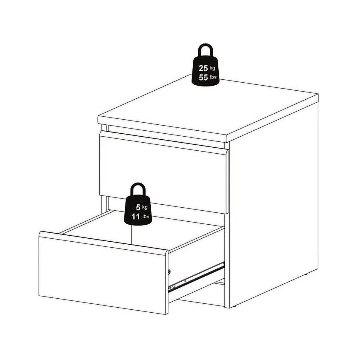 Black 4pc Queen Bed Dresser & 2 Nightstands Y2064