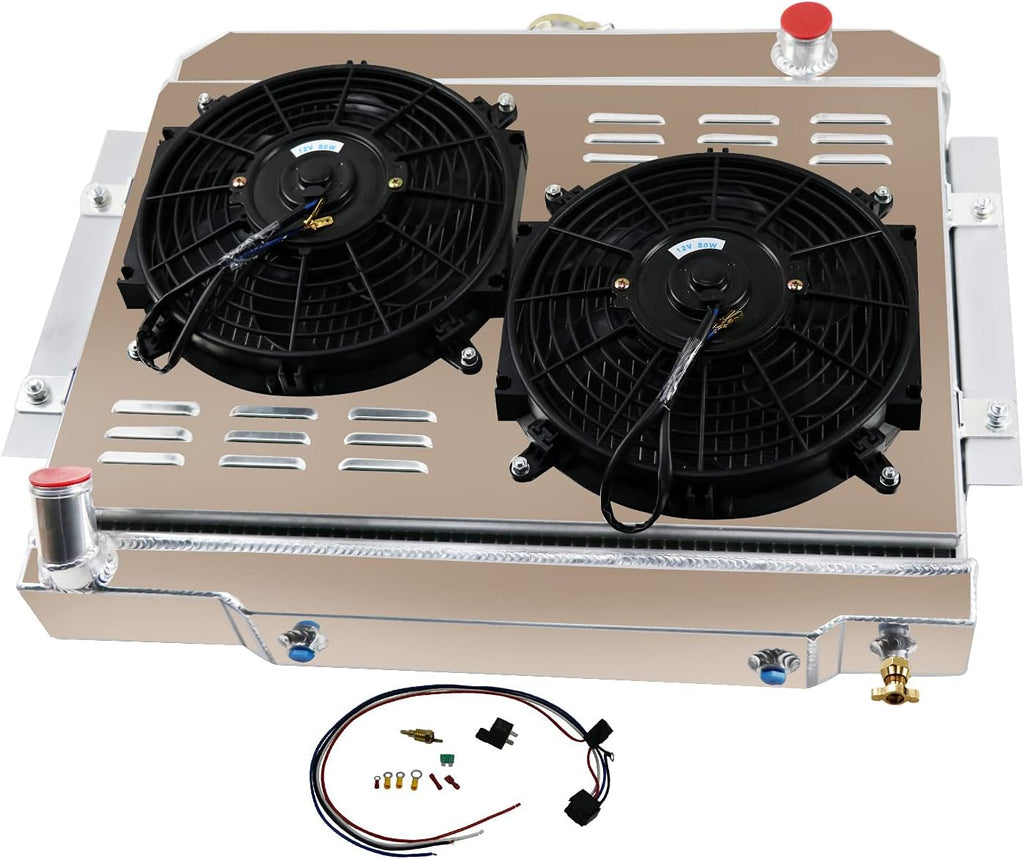 3 Row Aluminum Radiator Shroud Fans C656320
