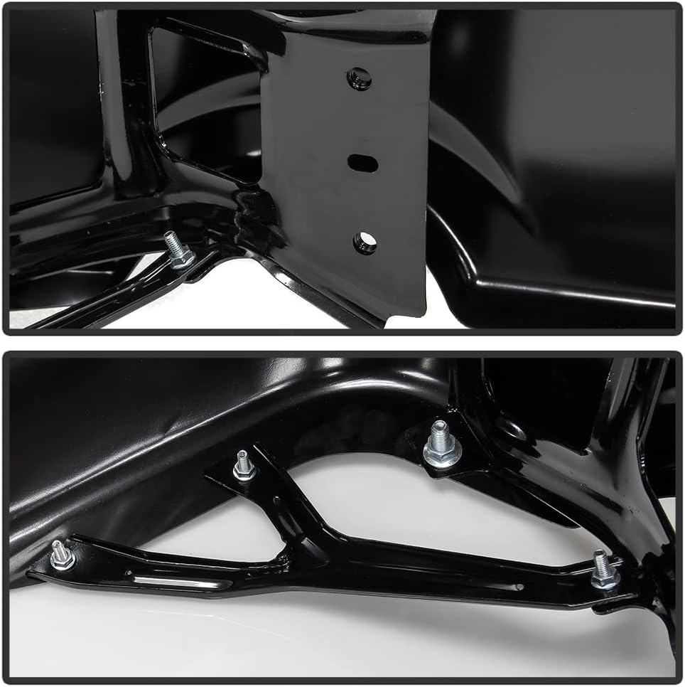 Black Steel Rear Step Bumper W383