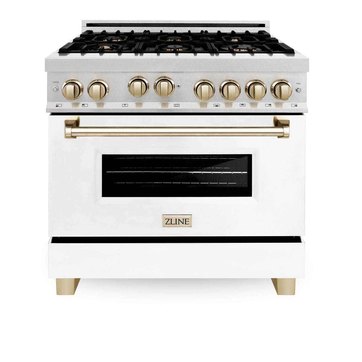 36 in. Gas Range with White Matte Door X59162