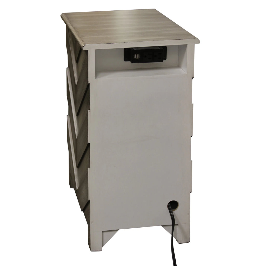 Grey Wood Finish End Table U12900