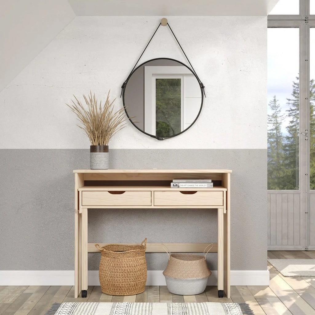 Extendable Console Desk Natural M887