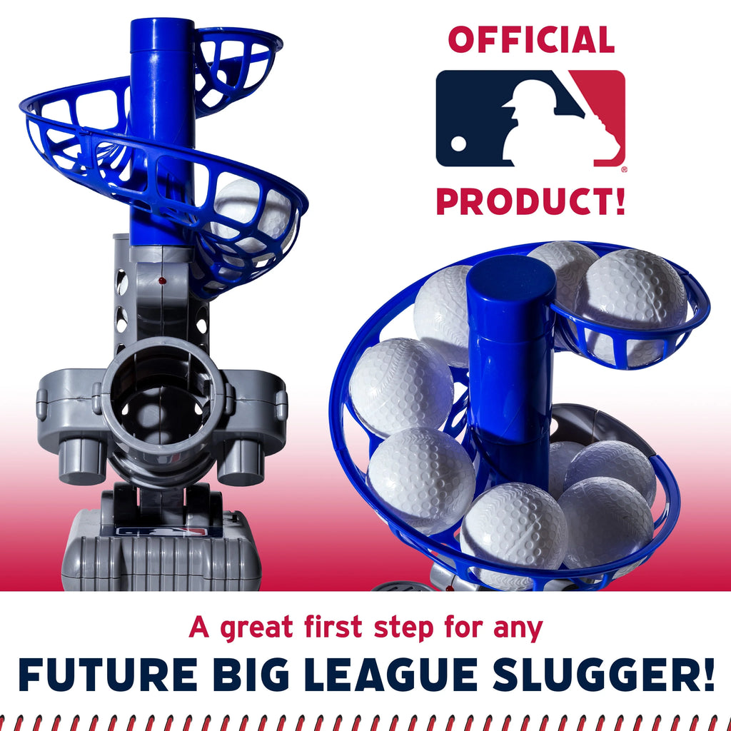 Kids Baseball Pitching Machine Height Adjustable with 6 Plastic Balls Q76500