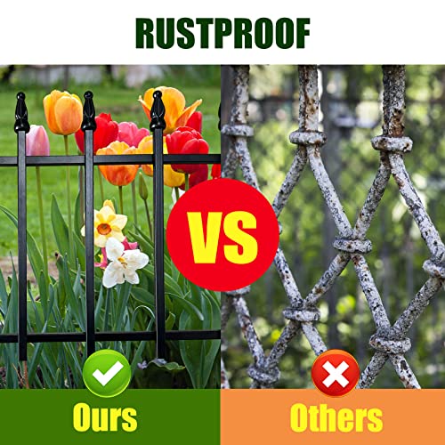 Metal Decorative Garden Fence 5 Panels O7951