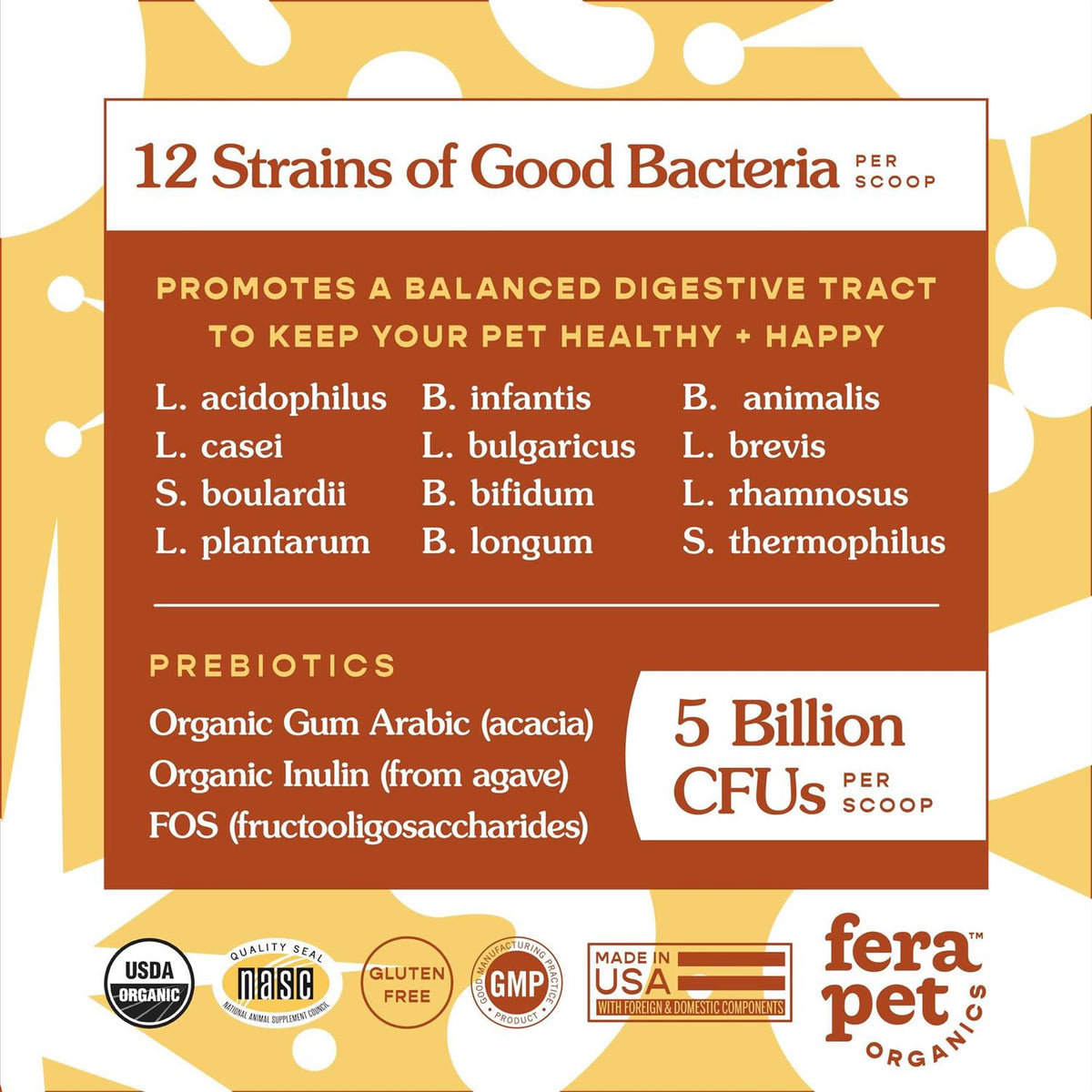 Probiotics with Organic Prebiotics for Dogs & Cats T26514