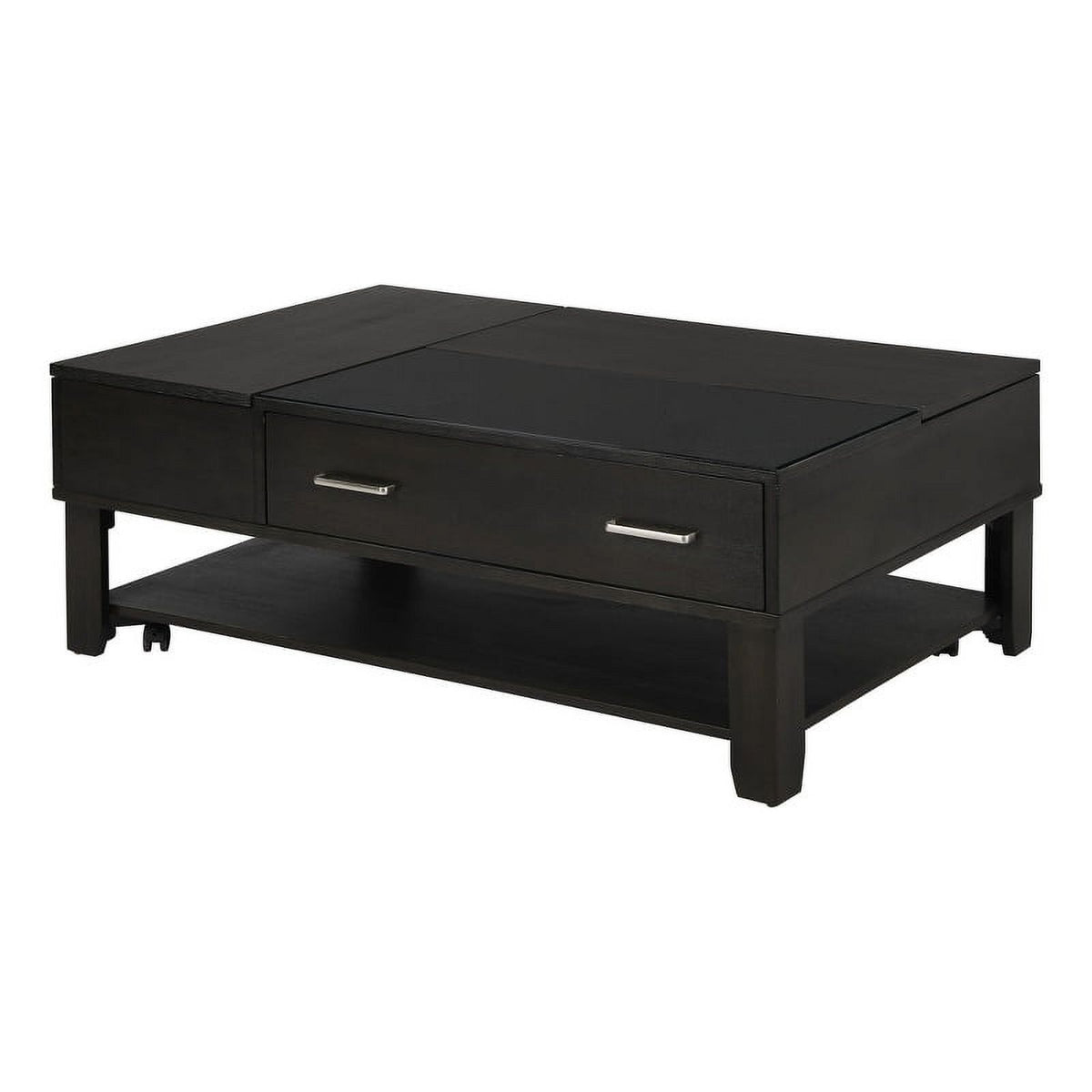 2-Piece Set with Reversible Sleeper Sofa and Coffee Table in Gray W895806