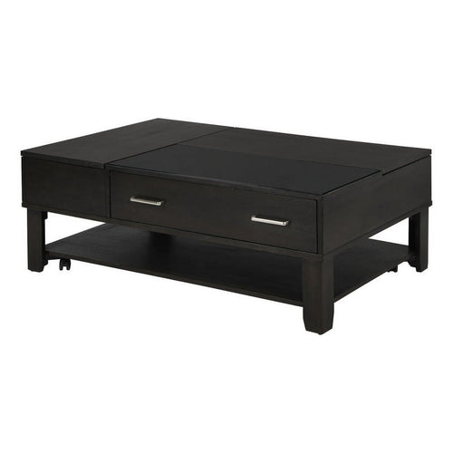 2-Piece Set with Reversible Sleeper Sofa and Coffee Table in Gray W895806