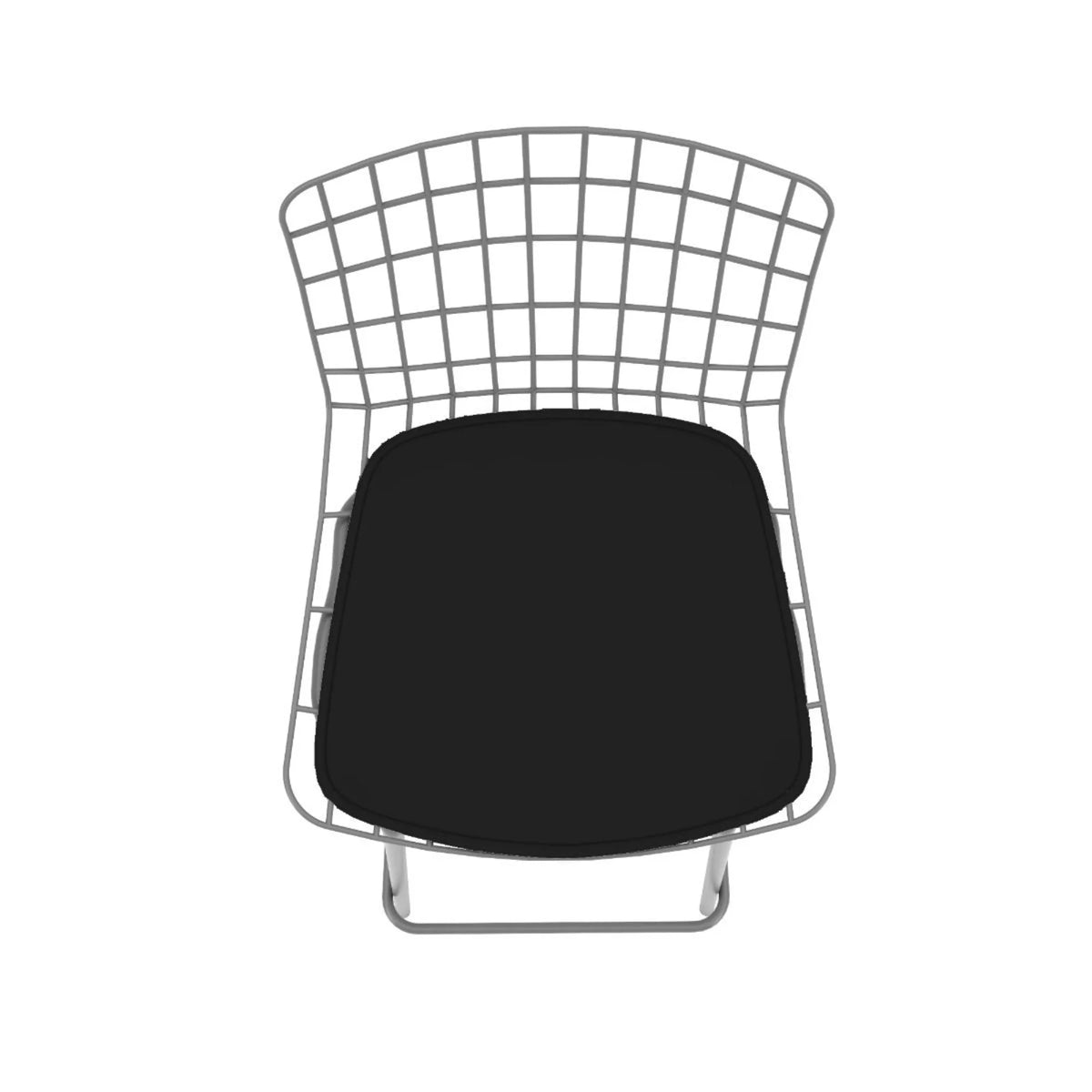 Charcoal Grey and Black Barstool Set of 3 with Seat Cushion K860312