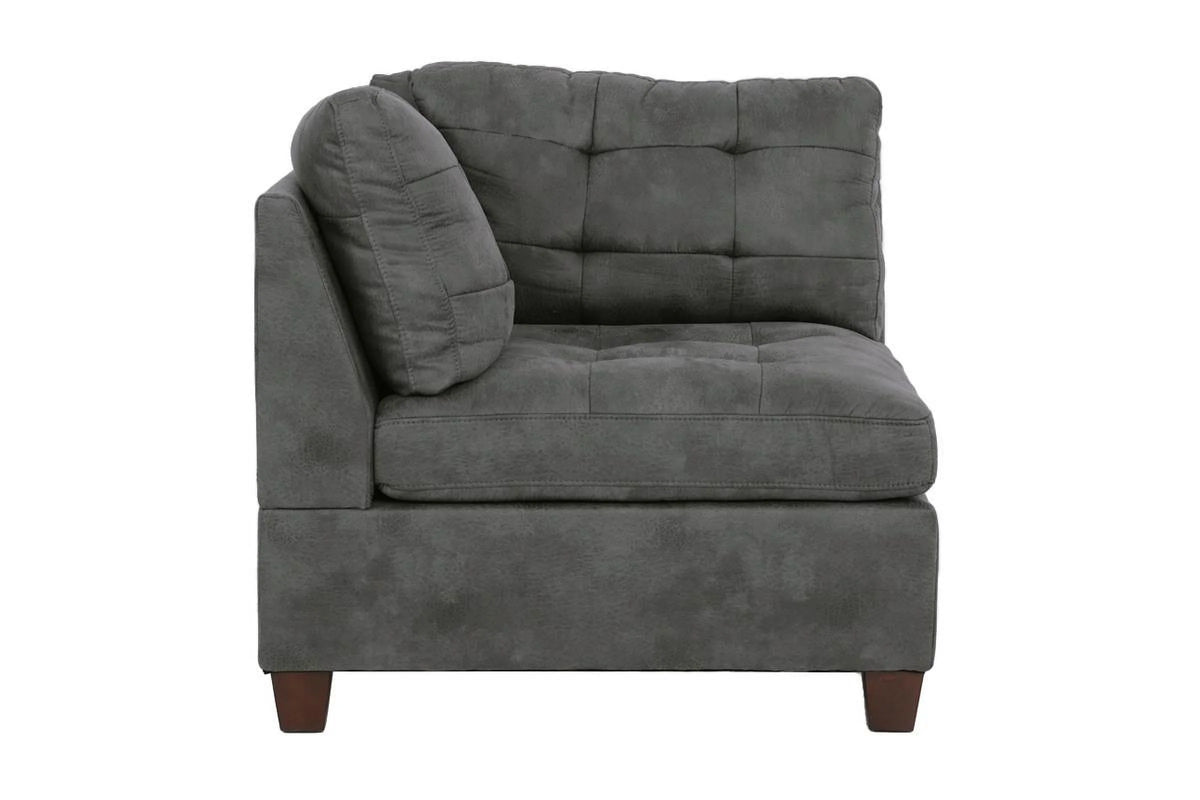 Antique Grey 6Pc Leatherette Modular Sofa Set O2467