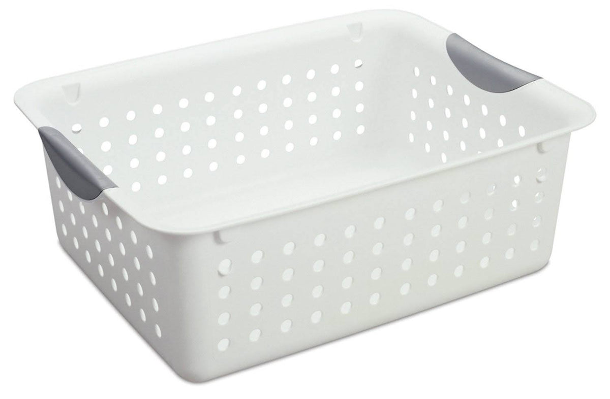 Medium Plastic Storage Organizer Basket White (72 Pack) T962952