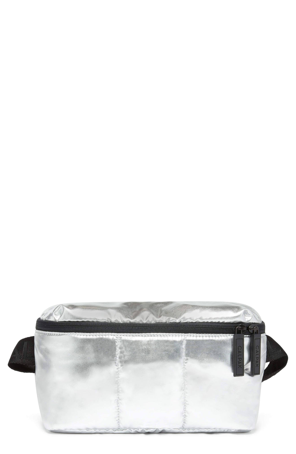 Metallic Silver Belt Bag I5828