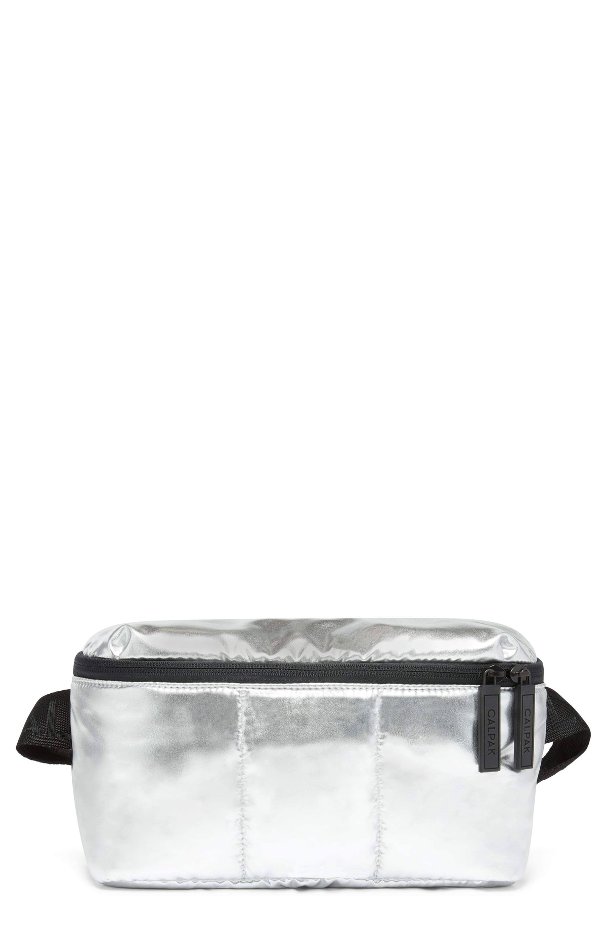 Metallic Silver Belt Bag I5828
