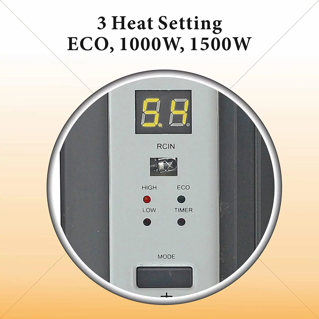 Electric Infrared Quartz Space Heater with Remote O215