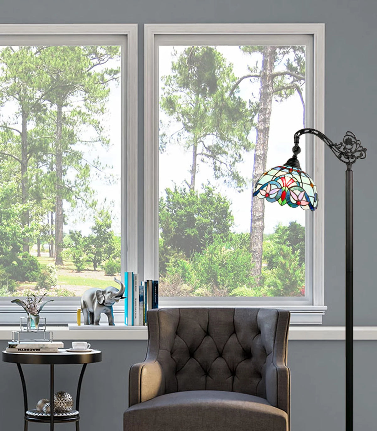 Dark Bronze 1-Light Floor Lamp Y7738