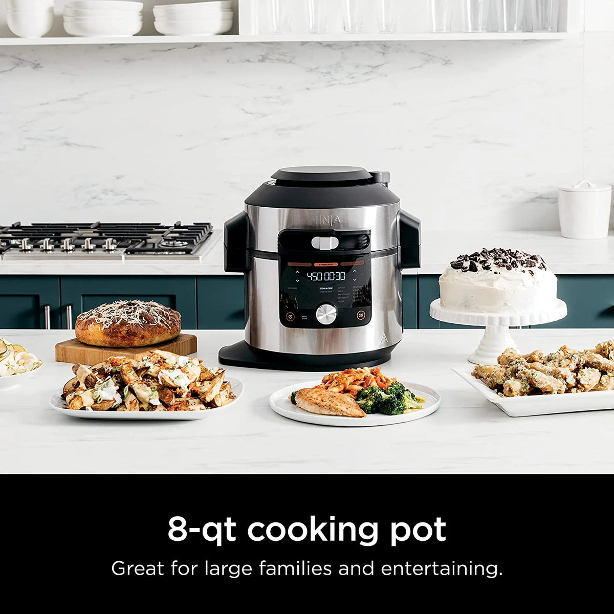 8 Qt Pressure Cooker Steam Fryer J375