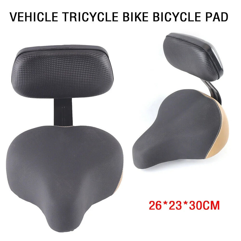 Wide Bicycle Saddle with Back Y37968