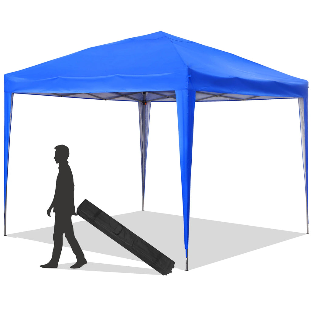 10 ft x 10 ft White Pop Up Canopy Tent with Carry Bag P262582