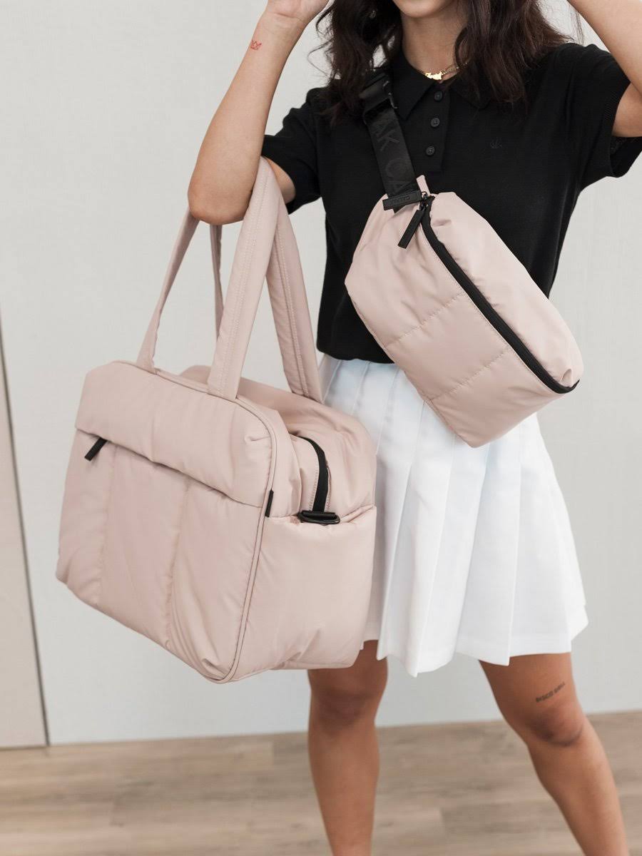 Metallic Silver Belt Bag I5828