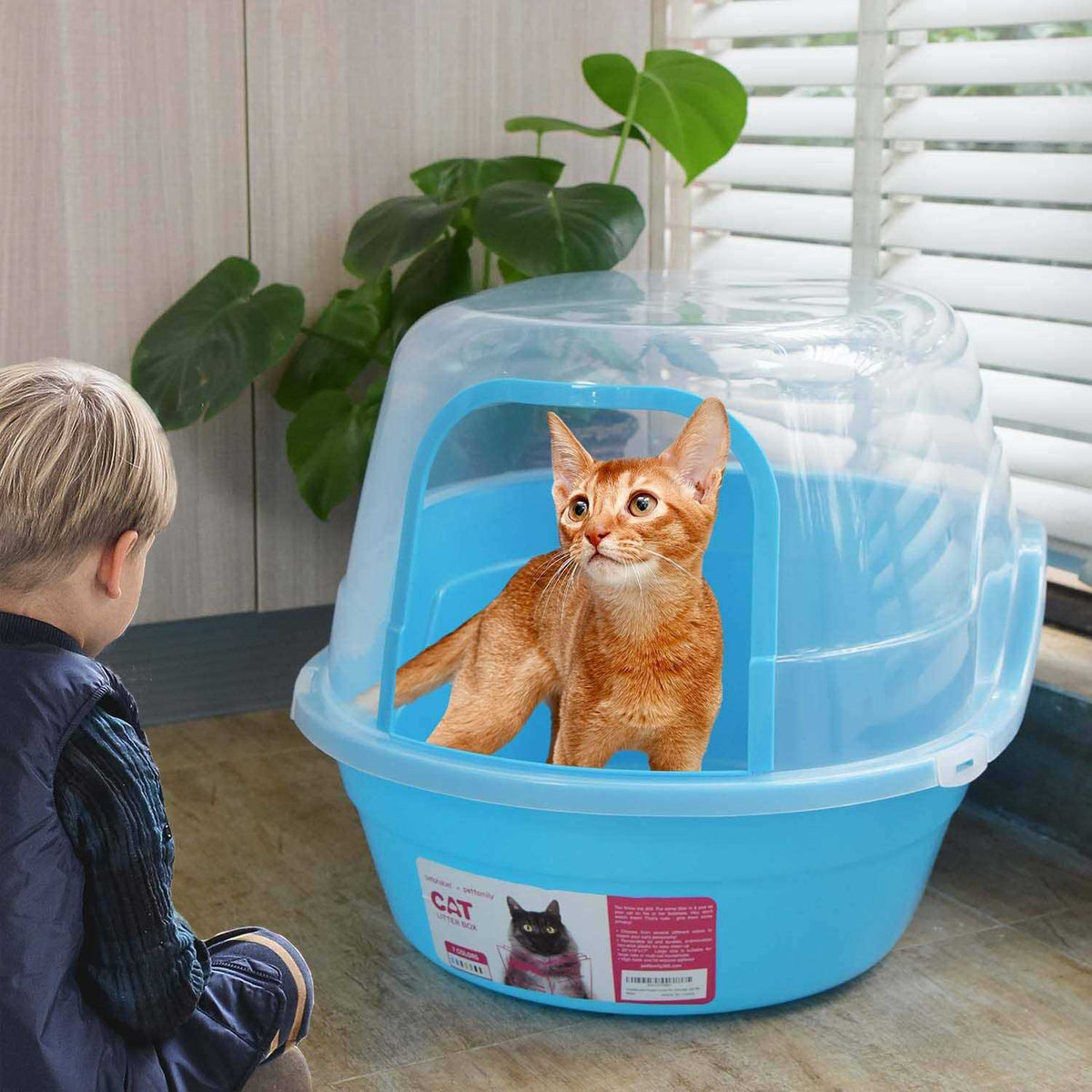 Hooded Cat Litter Box U68467