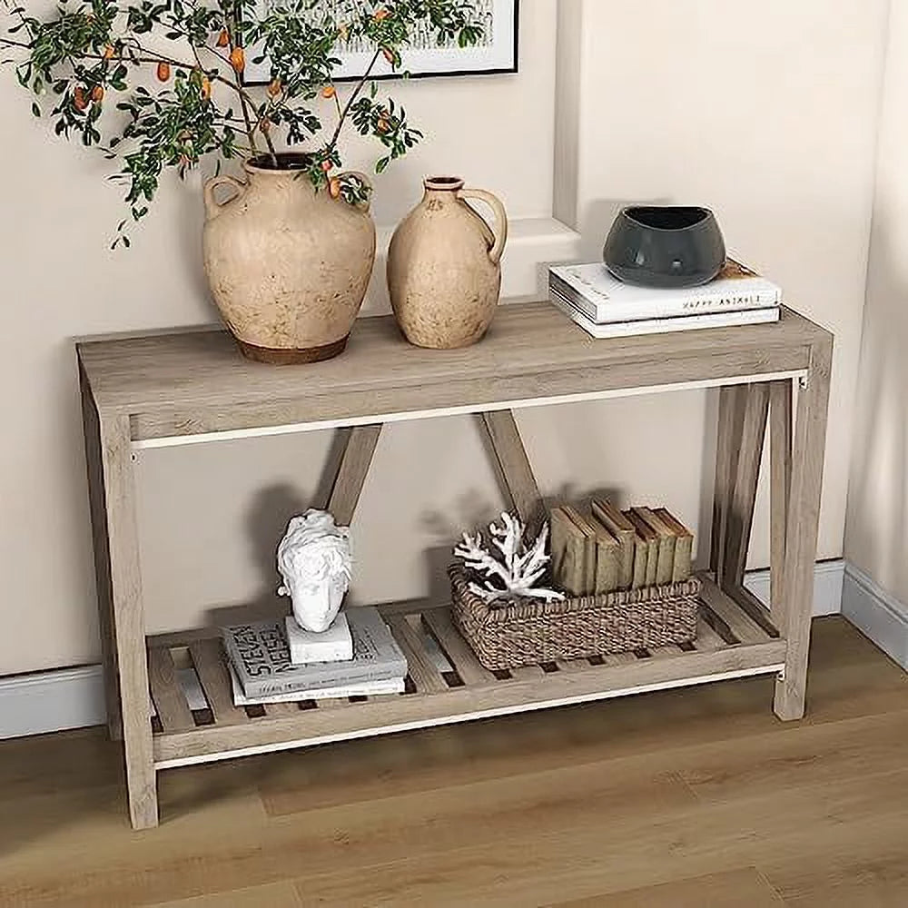 Brown Rustic Console Table C9117