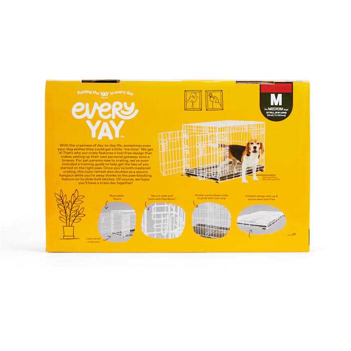 White 2-Door Dog Crate Y34484