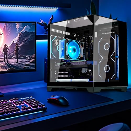 AMD Ryzen 7 5700X 8-Core 3.4 GHz Intel Arc B580 32GB DDR4 RAM 1TB PCIe + 1TB SATA SSD WiFi Bluetooth RGB Fans Windows 11 Pro Black Tower Computer V123262