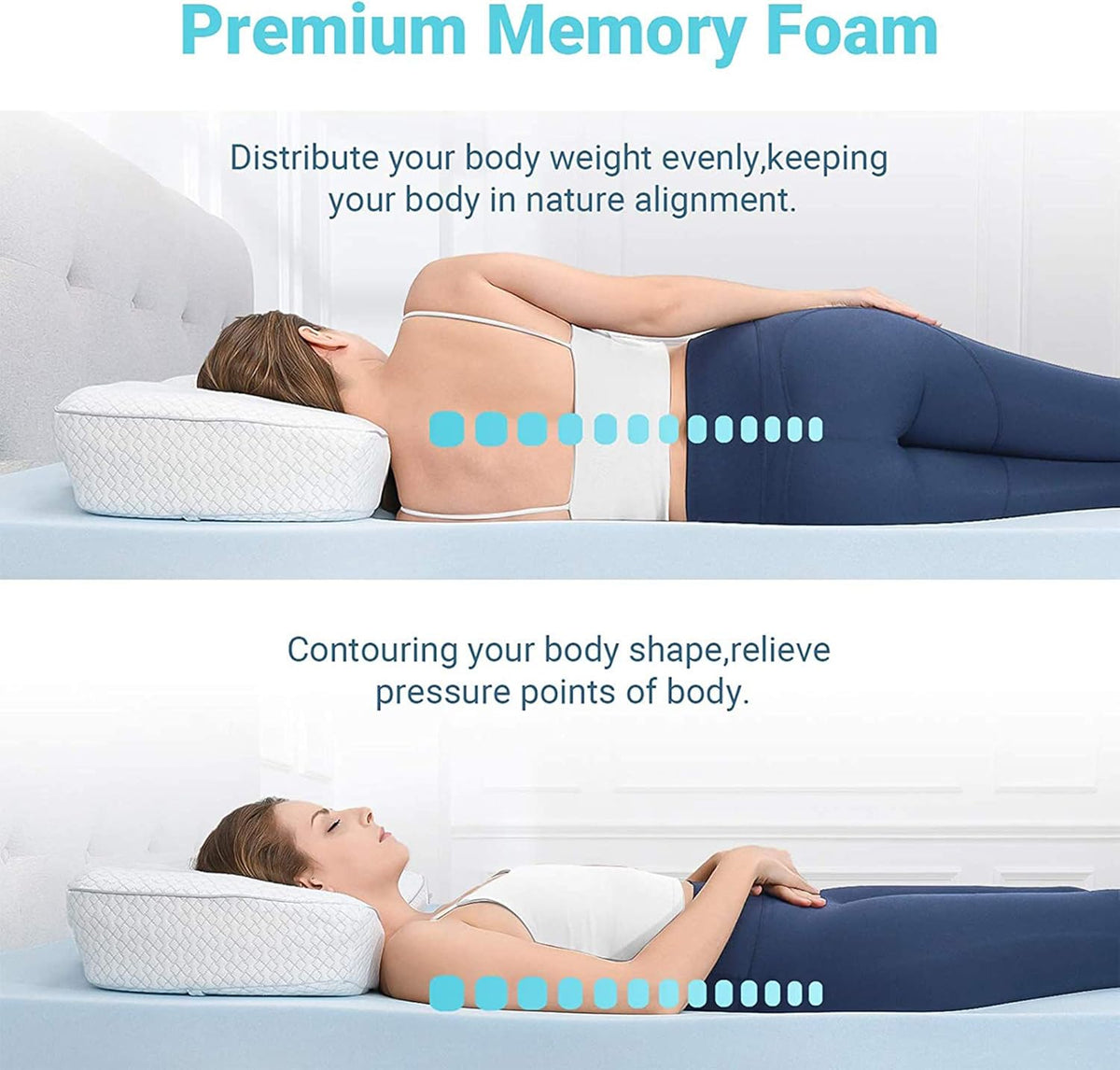 2.5 Inch California King Gel Infused Memory Foam Mattress Topper Pack of 2 X1858