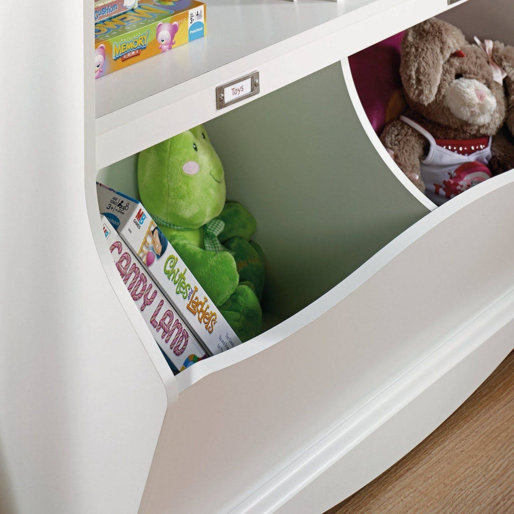 Soft White Finish Bookcase/Footboard A440566