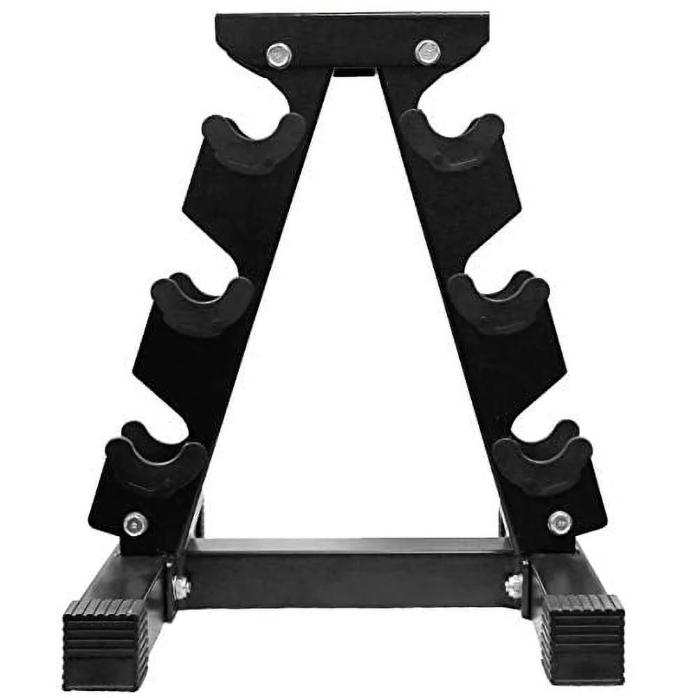 74 lb Dumbbell Set with Steel Stand H792