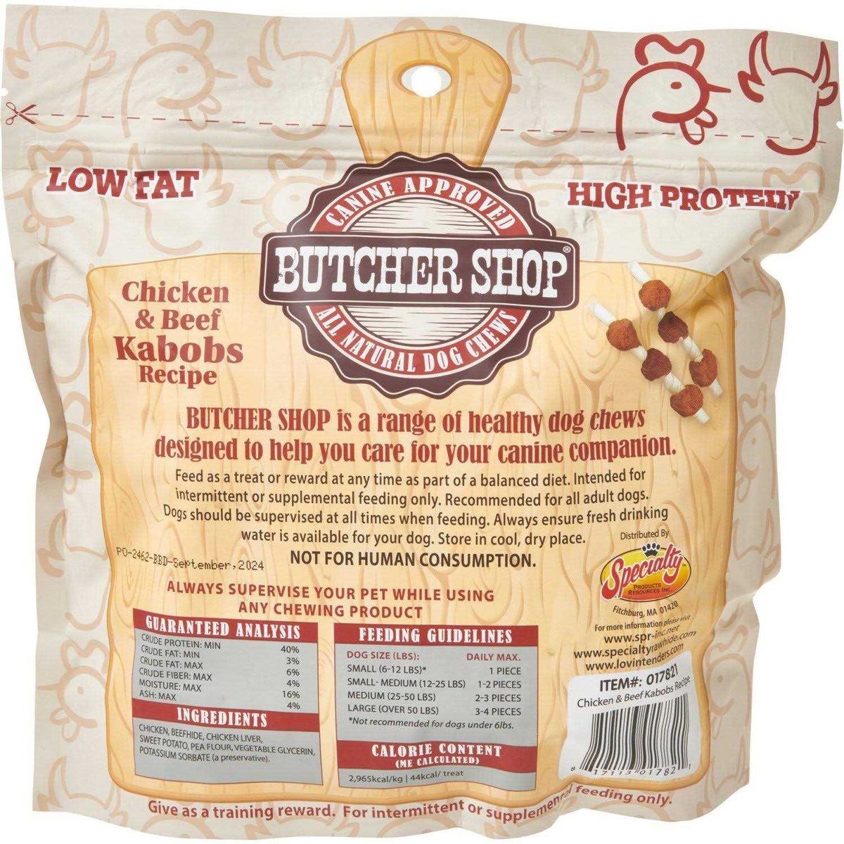 Chicken & Beef Kabobs Recipe Dog Treats O37934