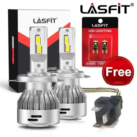 H4 9003 LED Bulbs 60W 6000LM 6000K C1541