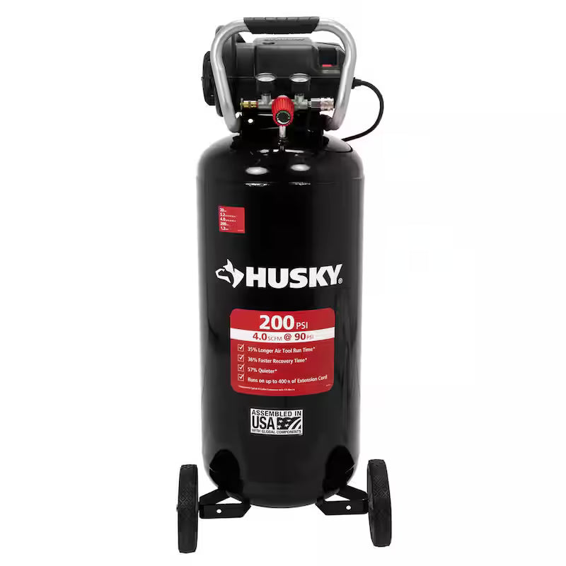 20 Gal. 200 PSI Oil Free Portable Vertical Electric Air Compressor Y3779