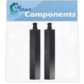 2-Pack Cast Iron BBQ Grill Tube Burner Replacement Parts 15 3/4" T2587