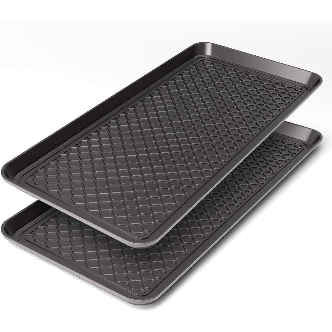 Set of 2 Black Heavy Duty Boot Trays X302657