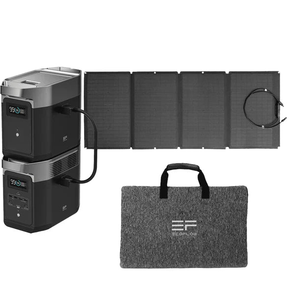 Portable Power Station with Extra Battery and Solar Panel M765