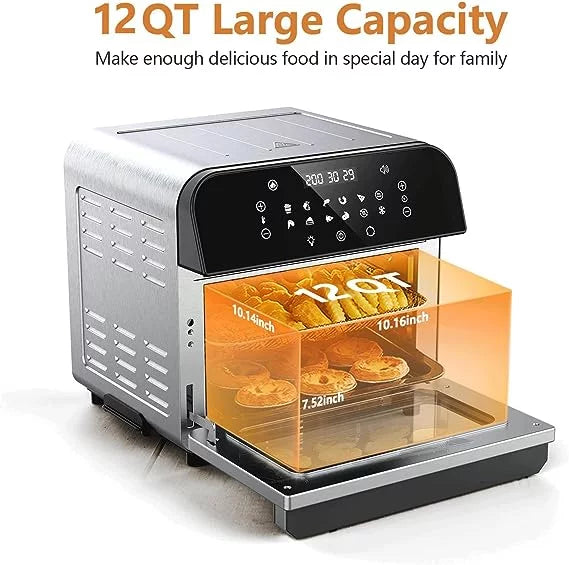 Silver 12QT Air Fryer Convection Oven X690017