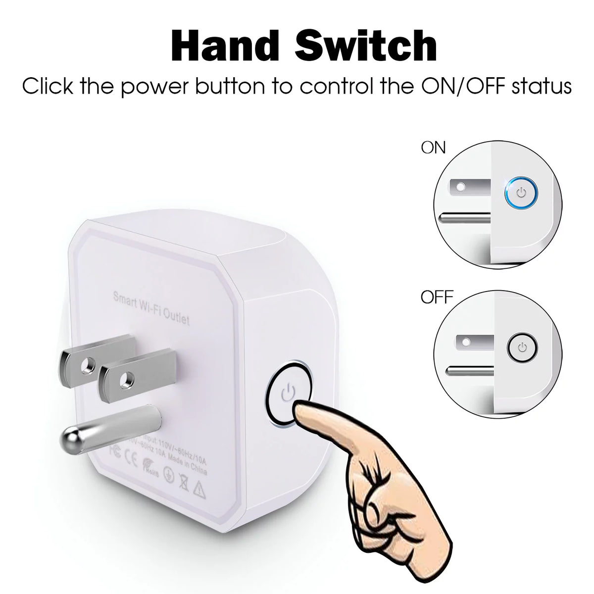 Smart Plug 4 Pack Wifi Enabled Mini Outlets Z37813