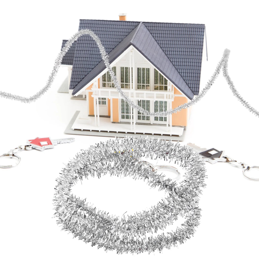 Miniature Metallic Foil Garland Decoration 45cm S7927