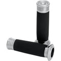 Chrome Dual Cable Handlebar Grip Set J3108
