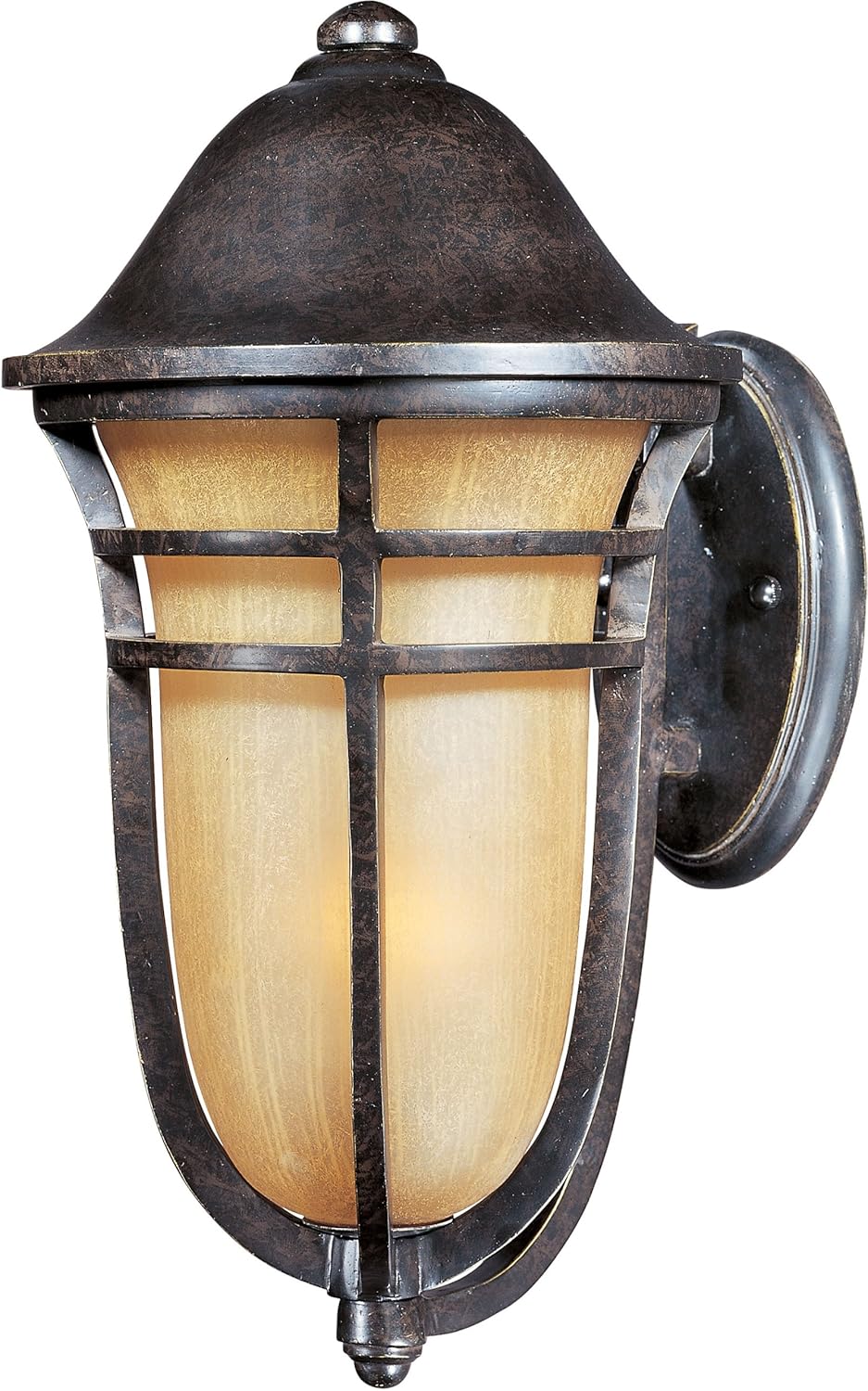 One Light Mocha Cloud Glass Wall Lantern Q2868