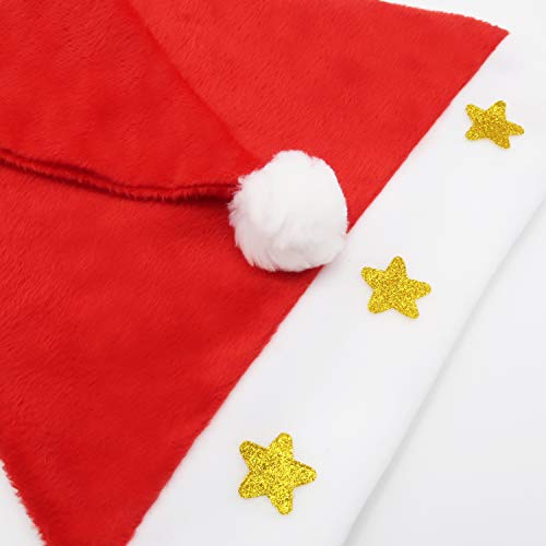 Christmas Santa Hats with Jingle Bell Necklaces U487