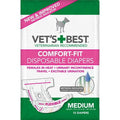 Comfort-Fit Disposable Diapers for Female Dogs, Medium, 12 Count, 6 Pack J60169