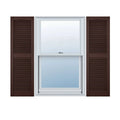 12x22W x 52x22H Vinyl Open Louver Shutters with Shutter-Loks (Per Pair) H726025